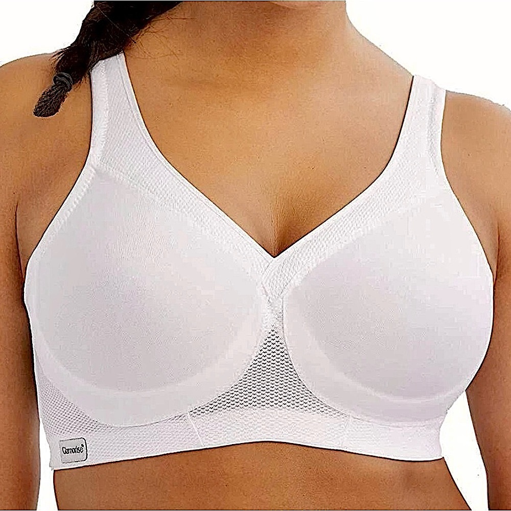 - Glamorise 40F White MagicLift Seamless Sport Bra! NEW!